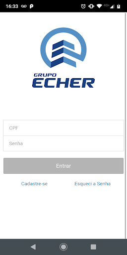 Android application Grupo Echer Cliente screenshort