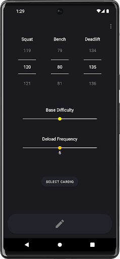 Android application PWRLFTR screenshort