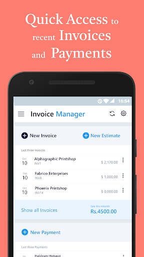 Screenshot of Simple Invoice Manager