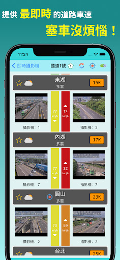 警廣即時報(路況AI分析、即時影像、塞車、公路車速、高乘載) Screen 2