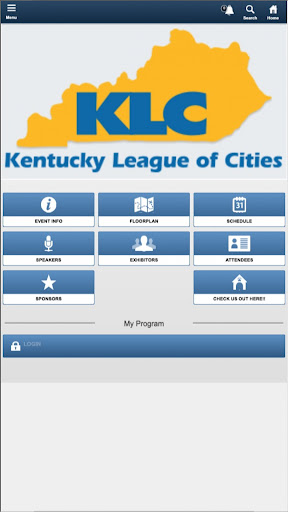 Android application KLC Events screenshort