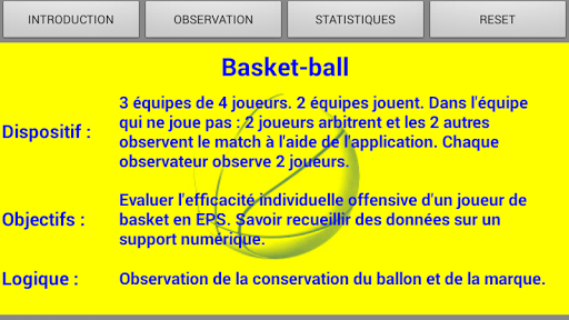 Android application Basket EPS screenshort