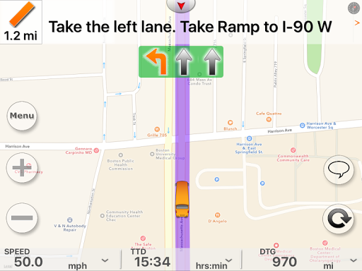 Screenshot of BUS  Routing and Navigation