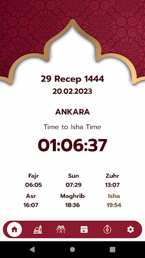Android application Prayer Times 2023 screenshort