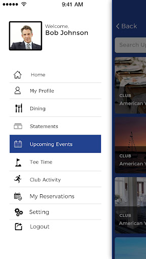 American Yacht Club Screen 2