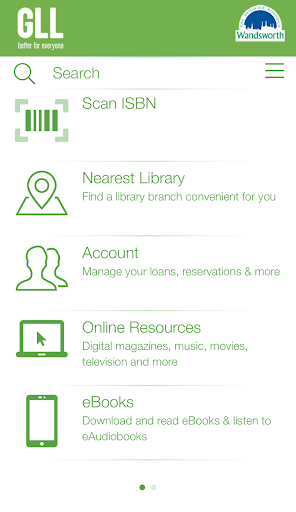 Android application Wandsworth Libraries screenshort