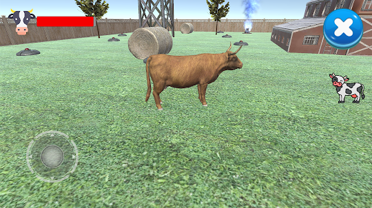 Simulador de vaca e touro