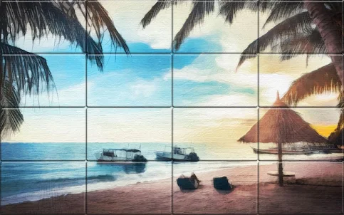 Tile Puzzle Digital Paintings