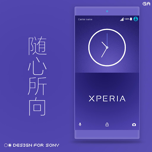 GA™ Theme | PURPLE - Xperia Screen 2