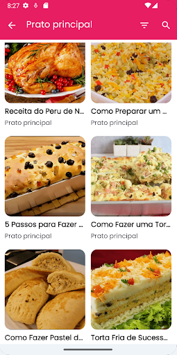 Android application Receitas Deliciosas screenshort