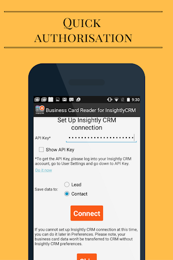 Business Card Reader for Insig Screen 2