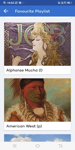 Android application Canvia: Experience Art, Invoke screenshort