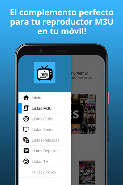 Screenshot 4 Listas M3U para IPTV Español android