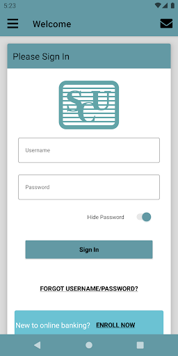 Android application Shuford FCU Mobile App screenshort