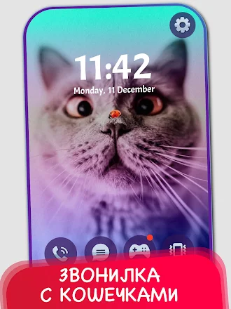 Game screenshot Cat Fake Video Calls and Chat mod apk