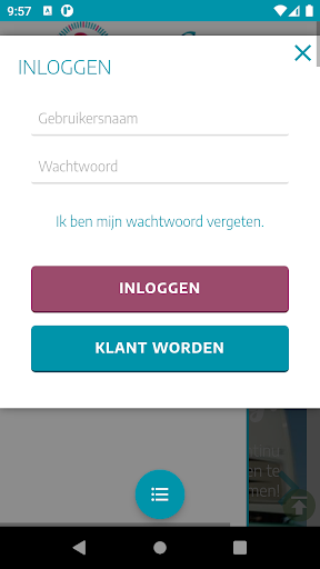 Android application Hoven en de Mooij screenshort