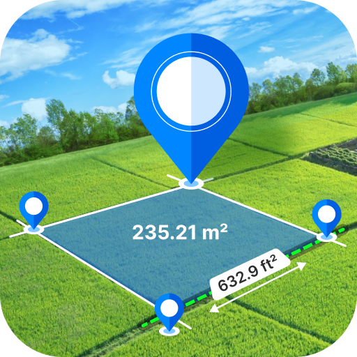 Distance & Land Area Measure  Icon
