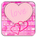 Pink Hearts Keyboard Designs icon