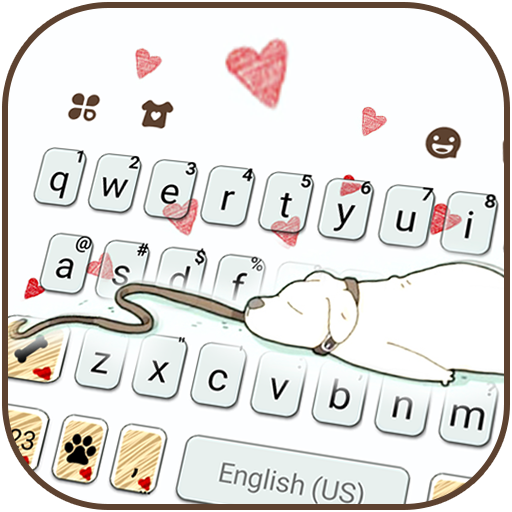 Lazy Dog Keyboard Background logo