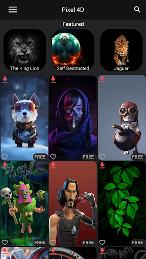 Pixel 4D™ Live Wallpapers - Personalization - apps