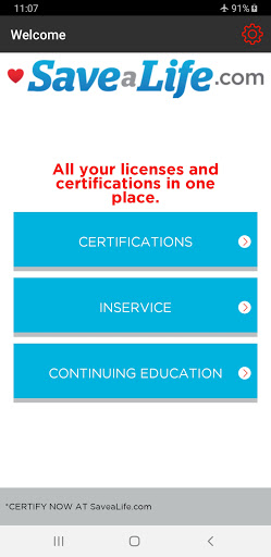 Android application CertAlert+ License Manager screenshort