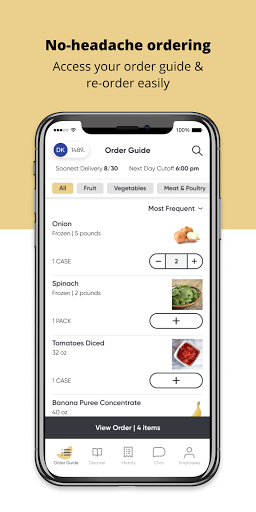 Android application Majestic Foods screenshort