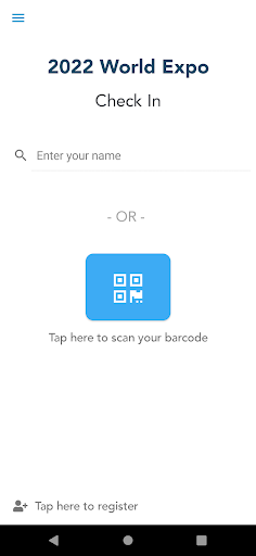 Android application Eventleaf Check In screenshort
