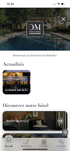 Android application Domaine de Manville screenshort