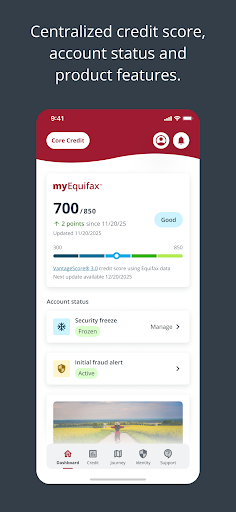 myEquifax screenshots 1
