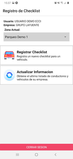 Gestion de Checklist Vehicular Screen 2