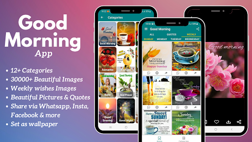 Android application Good Morning Images and Quotes screenshort