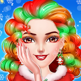 Christmas Girl Makeup Dressup icon