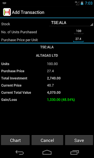 Canadian Stock Market Watch screenshot 5