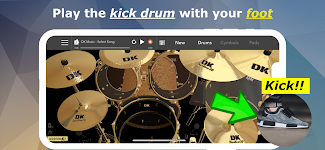 screenshot of DrumKnee 3D Drums - Drum Set