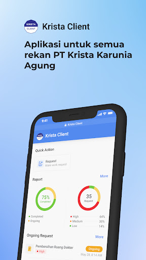 Android application Krista Client screenshort