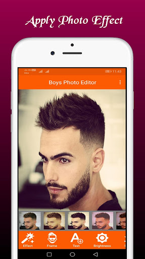 Android application Boys Photo Editor screenshort