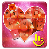 Sparkling Red Heart Keyboard Theme icon