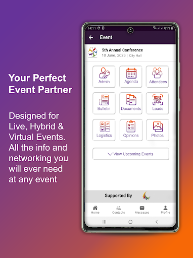 Android application Eventsador screenshort