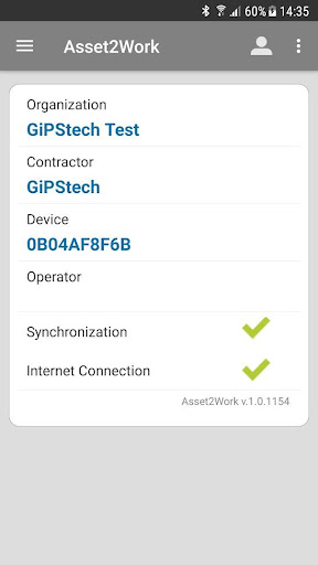 Android application Gipstech Asset2Work SACBO Mobi screenshort