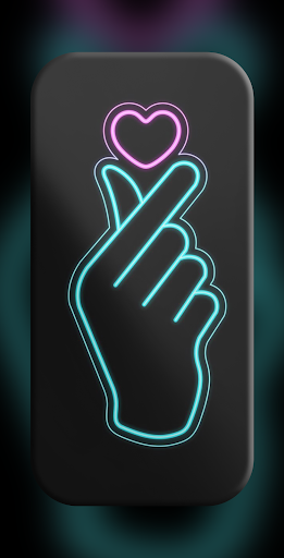 Finger Heart Wallpaper Screenshot