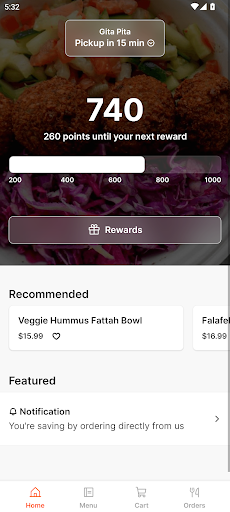 Android application Gita Pita screenshort