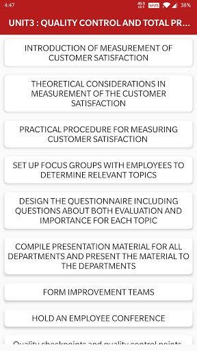 Total Quality Management : TQM Screen 3