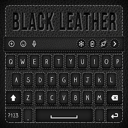 「Black Leather Keyboard Theme」のアイコン画像
