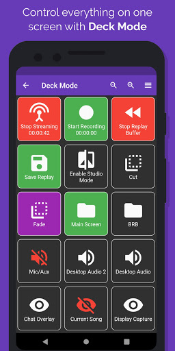 StreamCtrl - Remote for OBS Screen 3