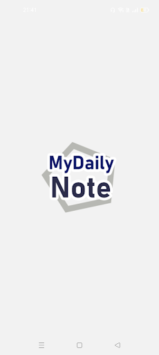 Android application MDNOTE : My Daily Note screenshort