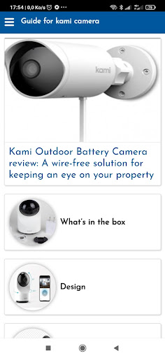 Android application Guide for kami camera screenshort