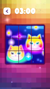 Magic Cats Sliding Tile Puzzle