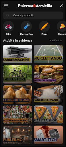 Android application Palermo a Domicilio screenshort