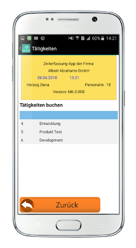 Krutec Zeiterfassung v6