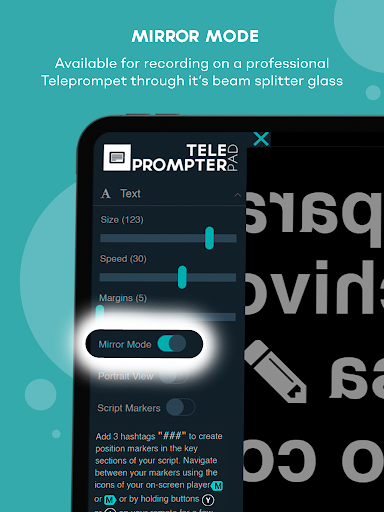 Screenshot of TeleprompterPAD